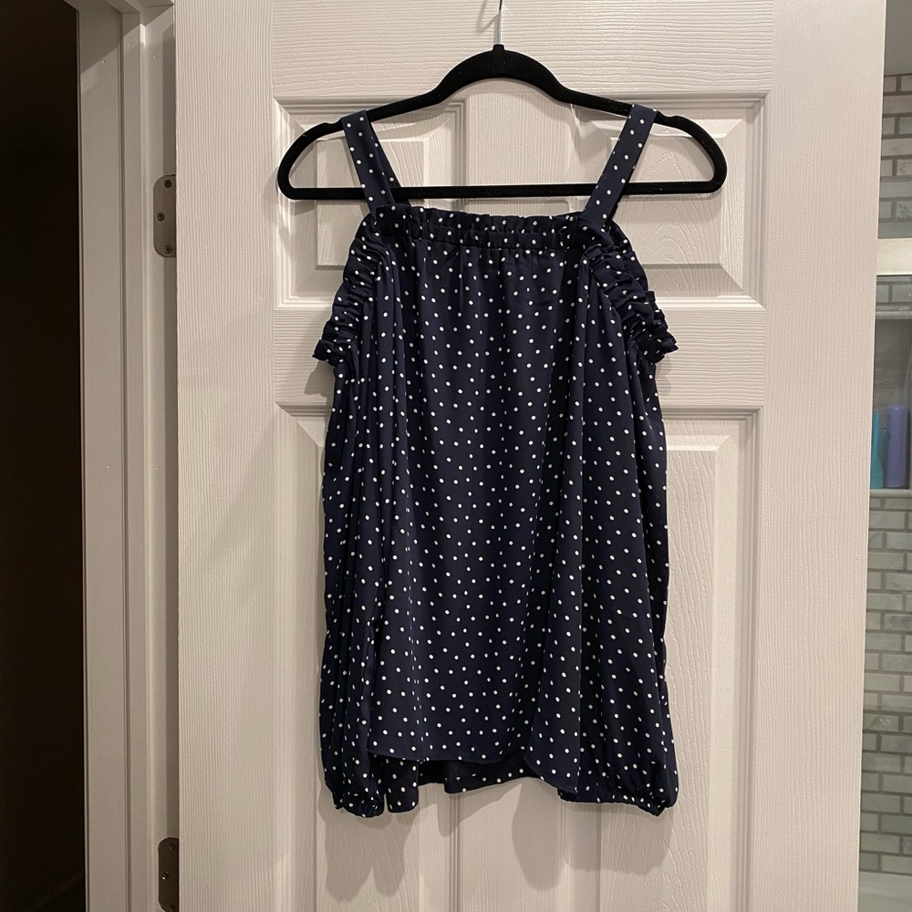 Loft polka dot top